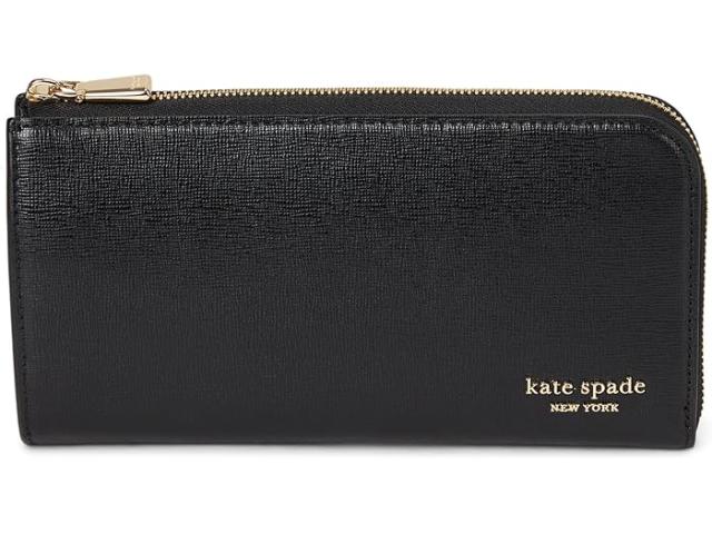 (取寄) ケイトスペード レディース デビン サフィーノ レザー ジップ アラウンド コンチネンタル ウォレット Kate Spade New York women Devin Saffiano Leather Zip Around Continental Wallet Black