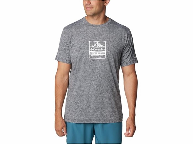 (取寄) コロンビア メンズ クィック ハイク グラフィック ショート スリーブ ティー Columbia men Kwick Hike Graphic Short Sleeve Tee Black Heather/Tested Tough PDXの通販は
