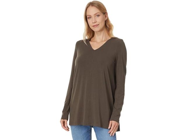 (取寄) アイリーン フィッシャー レディース V-ネック チュニック Eileen Fisher women V-Neck Tunic Wren