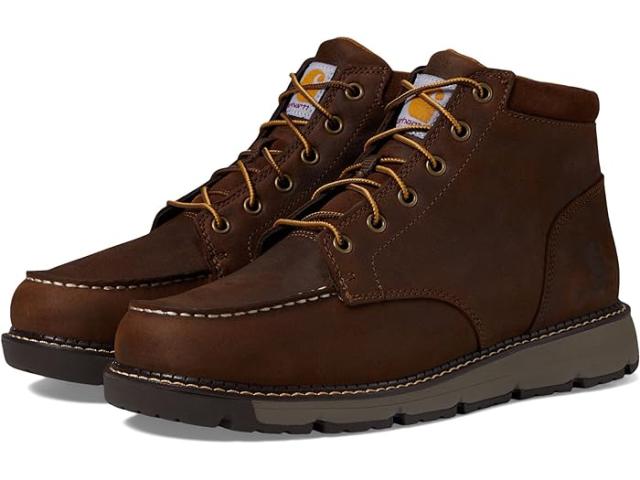 (取寄) カーハート メンズ ミルブルック 5 モック ソフト トゥ ウェッジ ブート Carhartt men Carhartt Millbrook 5" Moc Soft Toe Wedge Boot Dark Bison Oil Tannedの通販は