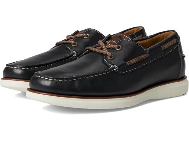 (取寄) フローシャイム メンズ トロピックス エラスティック レース モック トゥ ボート シューズ Florsheim men Tropics Elastic Lace Moc Toe Boat Shoes Navy
