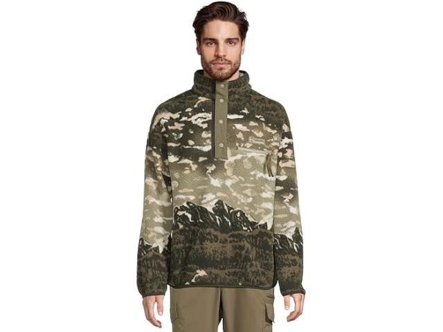 (取寄) コロンビア メンズ ヘルベティア リ プリンテッド ハーフ スナップ フリース Columbia men Helvetia II Printed Half Snap Fleece Safari Sisters