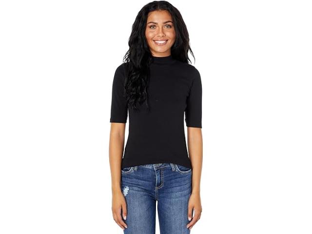 (取寄) リラ P レディース 1X1 リブ エルボー スリーブ モック ネック Lilla P women Lilla P 1X1 Rib Elbow Sleeve Mock Neck Blackの通販は 18,432円