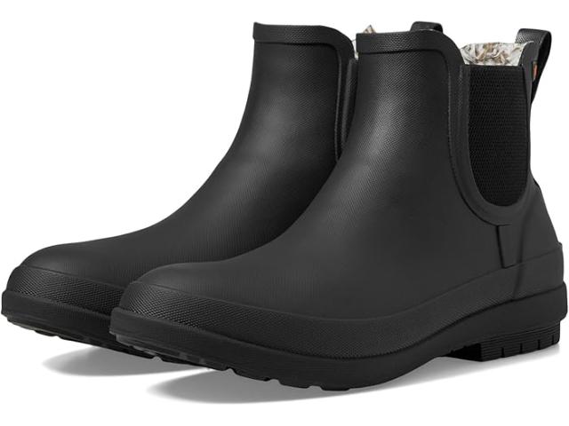 (取寄) ボグス レディース アマンダ プラッシュ リ チェルシー Bogs women Amanda Plush II Chelsea Black 1