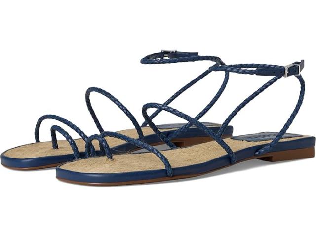 (取寄) シュッツ レディース カヤ ストロー フラッツ Schutz women Kaya Straw Flat Infinite Blue