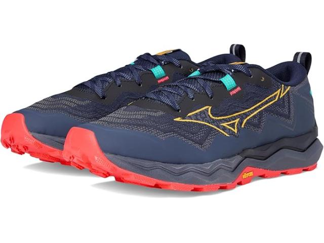 (取寄) ミズノ メンズ ウェーブ ダイチ 9 Mizuno men Wave Daichi 9 Baritone Blue/Citrus