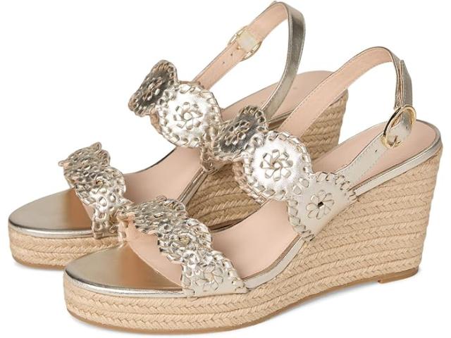 (取寄) ジャック ロジャース レディース ローリン ウェッジ Jack Rogers women Laurin Wedge Platinum