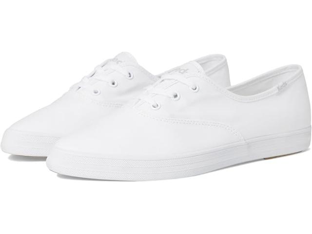 (取寄) ケッズ レディース チャンピオン ポイント ロー Keds women Champion Point Low White Canvas
