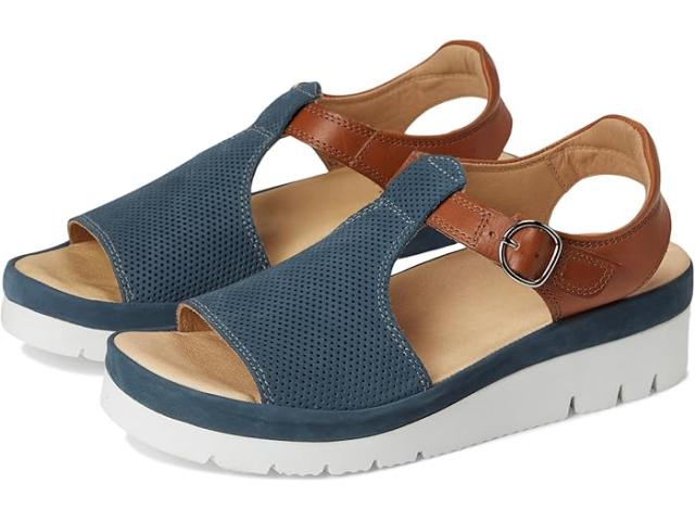 (取寄) サミュエル ハバード レディース ポートラ Tストラップ Samuel Hubbard women Portola T-Strap Blue Nubuck