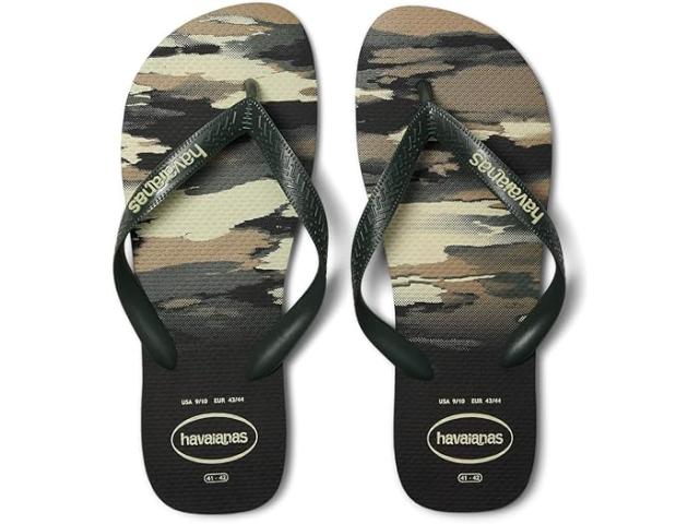 (取寄) ハワイアナス メンズ トップ カモ サンダル Havaianas men Top Camo Sandals Black/Green Olive