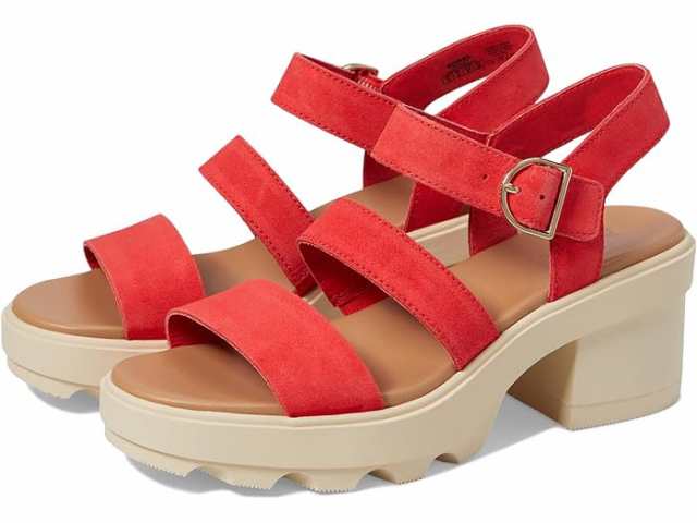 (取寄) ソレル レディース ジョアニー ヒール アンクル ストラップ SOREL women SOREL Joanie Heel Ankle Strap Red Glo/Honey Whiteの通販は 15,265円