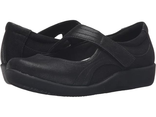 (取寄) クラークス レディース ジリアン ベラ Clarks women Clarks Sillian Bella Black Synthetic Nubuck
