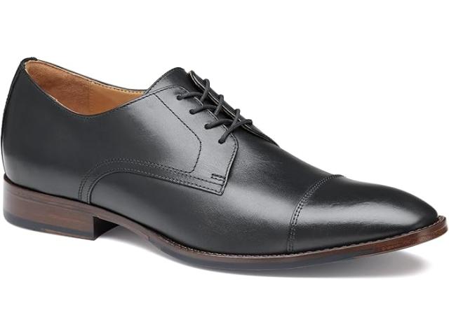 (取寄) ジョンストン&マーフィー メンズ リッチランド キャップ トゥ Johnston & Murphy men Johnston & Murphy Richland Cap Toe Black Full Grain