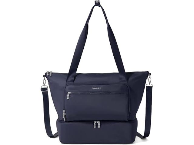 (取寄) バッガリーニ レディース パーク アベ オーバーナイト トート Baggallini women Park Ave Overnight Tote French Navy Twill