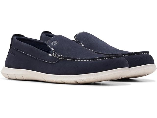 (取寄) クラークス メンズ ステップ Clarks men Clarks Flexway Step Navy Suede