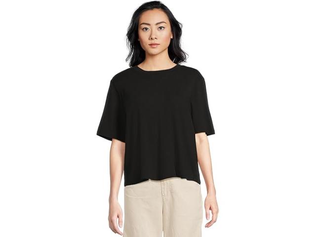 (取寄) マイケル スターズ レディース コナ クルー ネック ティー Michael Stars women Kona Generous Crew Neck Tee Black