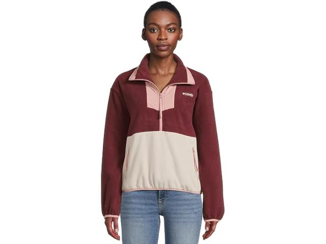 (取寄) コロンビア レディース セコイア 1/2 ジップ フリース Columbia women Sequoia Grove 1/2 Zip Fleece Rich Wine/Dark Stone/Eraser Pink