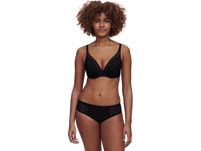 (取寄) シャンテル レディース エース バンジ T-シャツ ブラ Chantelle women Chantelle Ace Plunge T-Shirt Bra Blackの通販は 19,810円