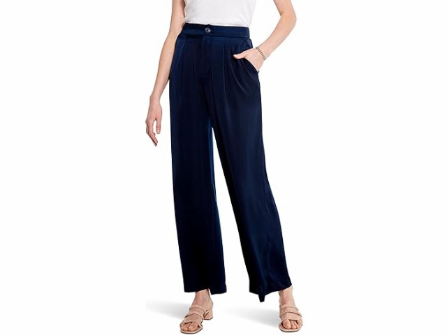 (取寄) ニックゾー レディース ソフト ドレープ ワイド レッグ パンツ NIC+ZOE women Soft Drape Wide Leg Pants Dark Indigoの通販は 45,950円