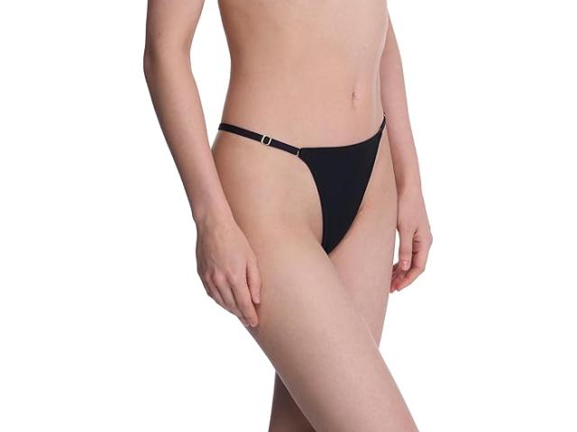 (取寄) ナトリ レディース バージ アジャスタブル ストリング トング Natori women Verge Adjustable String Thong Black