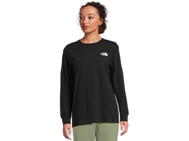 (取寄) ノースフェイス レディース エボリューション フローラル ボックス NSE ロング スリーブ ティー - グラフィック The North Face women Evolution Floral Box NSE Long Sleeve Tee - Graphic TNF Black