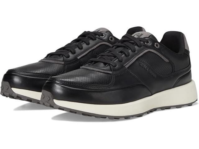 (取寄) コールハーン メンズ グランド クロスコート ダウンタウン スニーカー Cole Haan men Grand Crosscourt Downtown Sneakers Black/Pavement/Ivory