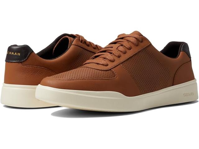 (取寄) コールハーン メンズ グランド クロスコート モダン パーフ スニーカー Cole Haan men Cole Haan Grand Crosscourt Modern Perf Sneaker British Tan Leatherの通販は