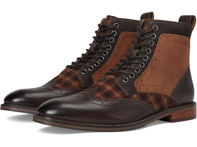 (取寄) ステイシー アダムス メンズ フィネガン ウイング ティップ ブーツ Stacy Adams men Finnegan Wing Tip Boot Brown Multi