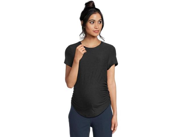(取寄) ビヨンドヨガ レディース フェザーウェイト ワン アンド オンリー マタニティ ティー Beyond Yoga women Beyond Yoga Featherweight One And Only Maternity Tee Darkest Night