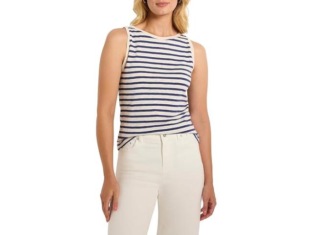 (取寄) ニックゾー レディース ストライプド ボート タンク NIC+ZOE women Striped Boat Tank Blue Multiの通販は