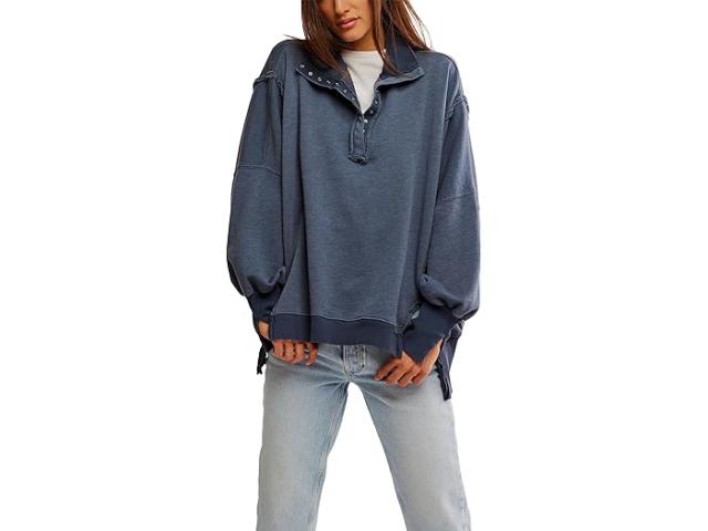 (取寄) フリーピープル レディース カムデン ヘンリー Free People women Camden Henley Navy