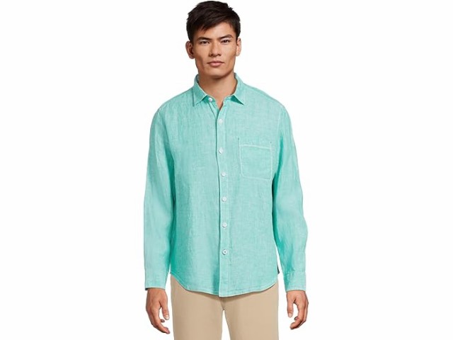 (取寄) トミーバハマ メンズ ロング スリーブ パラダイス ブリーザー Tommy Bahama men Long Sleeve Paradise Breezer Kohala Tealの通販は