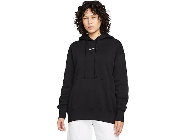 (取寄) ナイキ レディース スポーツウェア フェニックス フリース オーバーサイズ プルオーバー ブーディ Nike women Sportswear Phoenix Fleece Oversized Pullover Hoodie Black/Sail