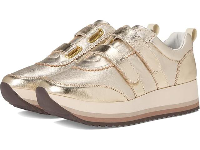 (取寄) ジョンストン&マーフィー レディース グレイシー ダブル ストラップ スニーカー Johnston & Murphy women Gracie Double Strap Sneakers Gold llic