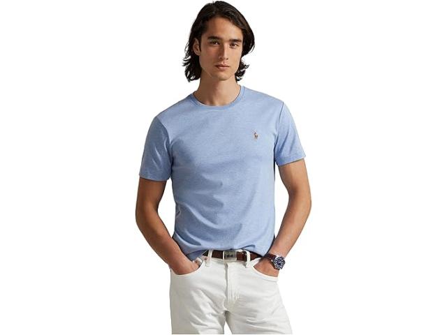 (取寄) ラルフローレン メンズ カスタム スリム フィット ソフト コットン T-シャツ Polo Ralph Lauren men Custom Slim Fit Soft Cotton T-Shirt Isle Heather