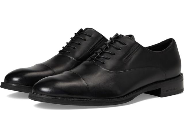 (取寄) ケネスコール メンズ タリー キャップ トゥ オックスフォード Kenneth Cole men Tully Cap Toe Oxford Black Leather