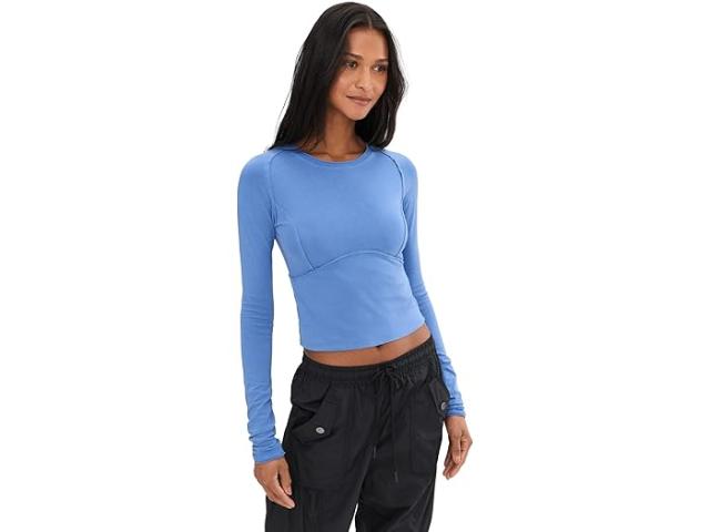 (取寄) フリーピープル レディース ウィー ザ フリー ロング スリーブ Free People women We The Free Protagonist Long Sleeve Cornflower Blue