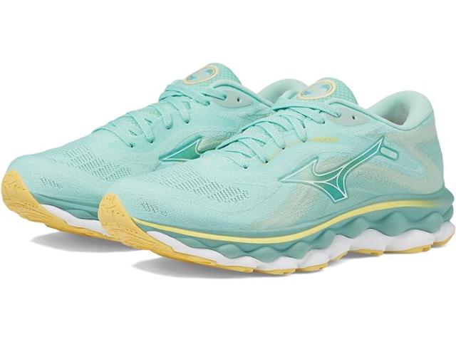 (取寄) ミズノ レディース ウェーブ スカイ 7 Mizuno women Mizuno Wave Sky 7 Eggshell Blue/Whiteの通販は 35,464円