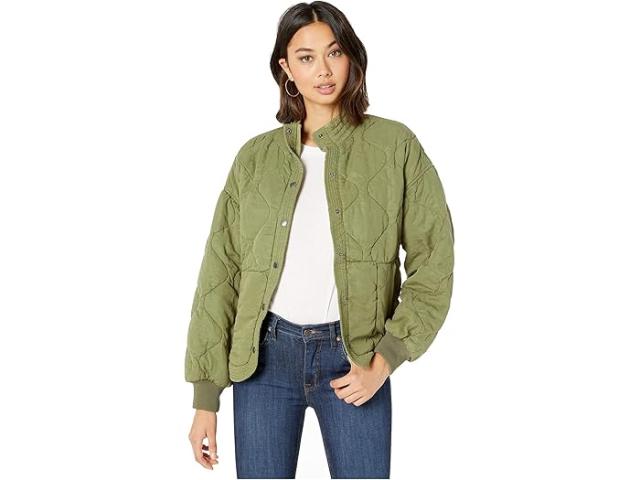 (取寄) ブランクニューヨーク レディース ドロップ ショルダー キルテッド ジャケット Blank NYC women Blank NYC Drop Shoulder Quilted Jacket Burnt Sageの通販は 26,710円