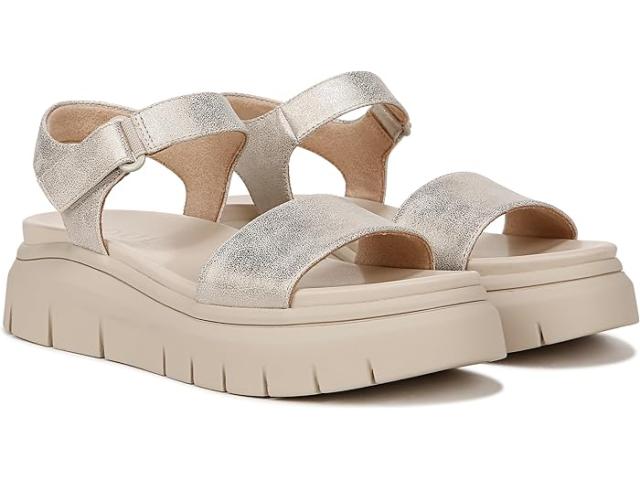 (取寄) ナチュラライザー レディース ポピー アンクル ストラップ Naturalizer women Poppi Ankle Straps Light Gold Faux Leather