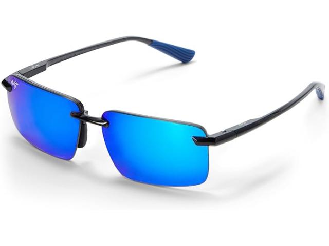 (取寄) マウイ ジム ラウリマ Maui Jim Maui Jim Laulima Shiny Trans Dark Grey/Blue Hawaii Polarized