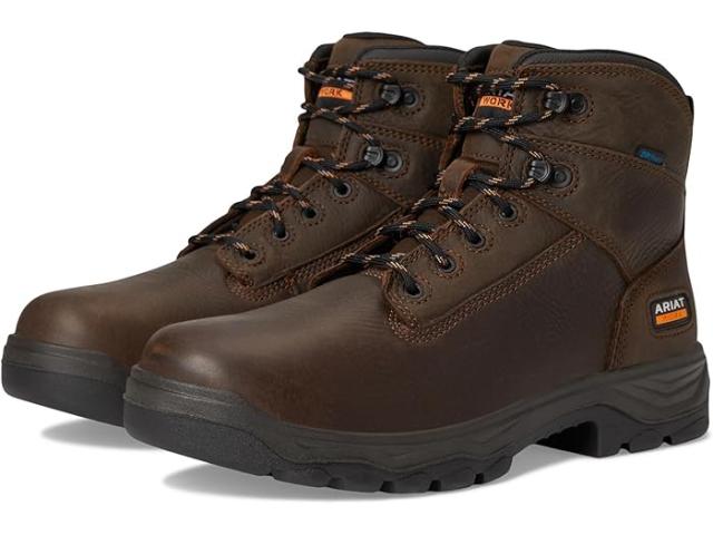 (取寄) アリアット メンズ ターボ 6 ウォータープルーフ ワーク ブーツ Ariat men Turbo Duratread 6