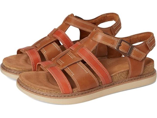 (取寄) クラークス レディース アーウェル サン Clarks women Arwell Sun Tan Combi Leather