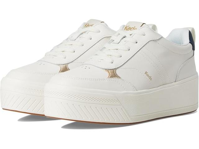 (取寄) ケッズ レディース スカイラー リ レース-アップ Keds women Skyler II Lace-Up  White/Navy Leather