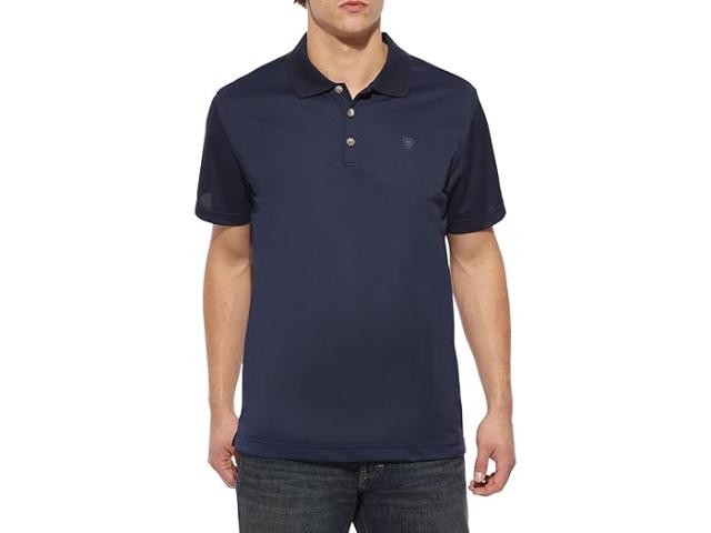 (取寄) アリアット メンズ テック ポロ Ariat men Tek Polo Navy Eclipseの通販は