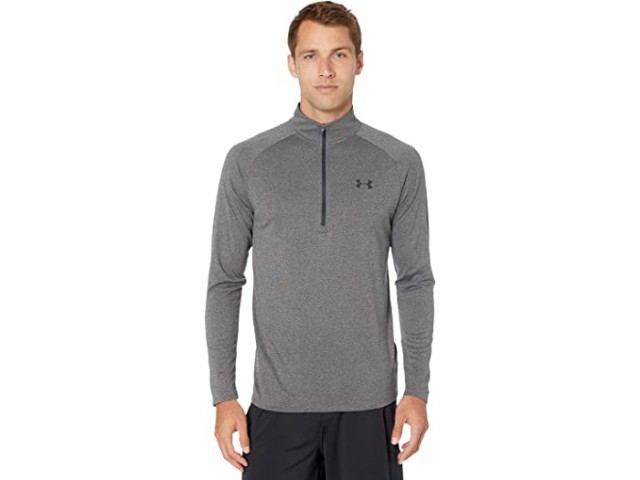 (取寄) アンダーアーマー メンズ Ua テック 1/2 ジップ Under Armour men Under Armour UA Tech 1/2 Zip Carbon Heather/Blackの通販は