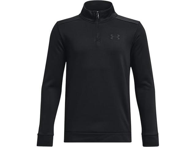 (取寄) アンダーアーマー キッズ ボーイズ フリース 1/4 ジップ (ビッグ キッズ) Under Armour Kids boys Under Armour Kids Fleece 1/4 Zip (Big Kids) Black/Blackの通販は 8,446円