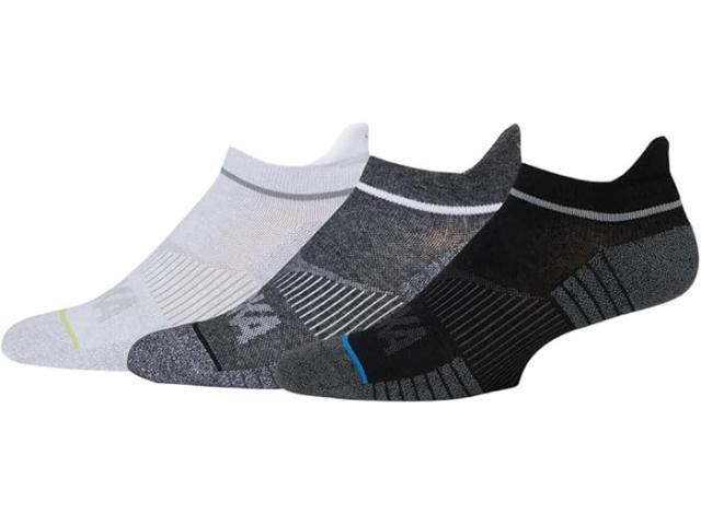 (取寄) ホカオネオネ ノーショー ラン ソックス 3-パック Hoka No-Show Run Socks 3-Pack White/Black/Grey