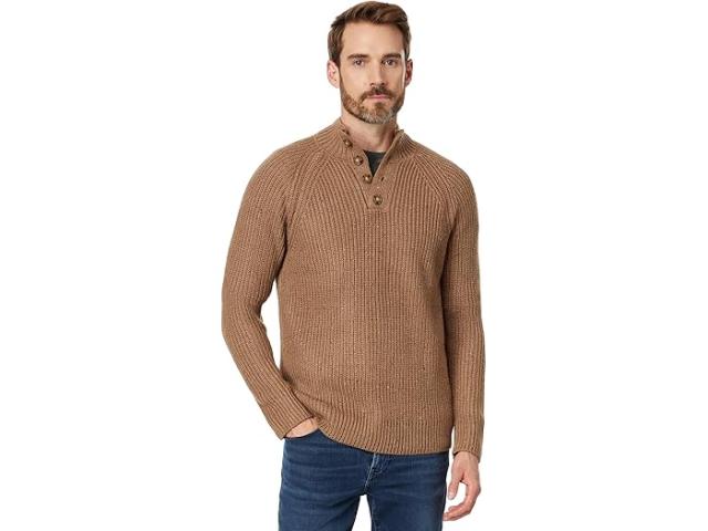 (取寄) ラッキーブランド メンズ ネップ 1/4 モック ネック セーター Lucky Brand men Nep 1/4 Mock Neck Sweater Camel 2の通販は