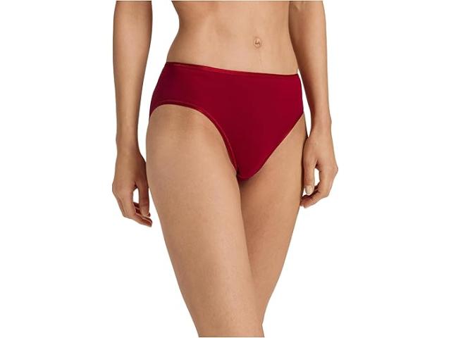 (取寄) ハンロ レディース コットン シームレス ハイ-カット フル ブリーフ 1626 Hanro women Cotton Seamless Hi-Cut Full Brief 1626 Red Dahlia